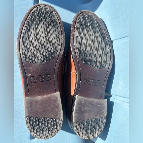 MENS DOCKERS COLLEAGUE CLASSIC TAN LOAFER BUSINESS CASUAL DRESS SHOES SZ 12W - Picture 6 of 12